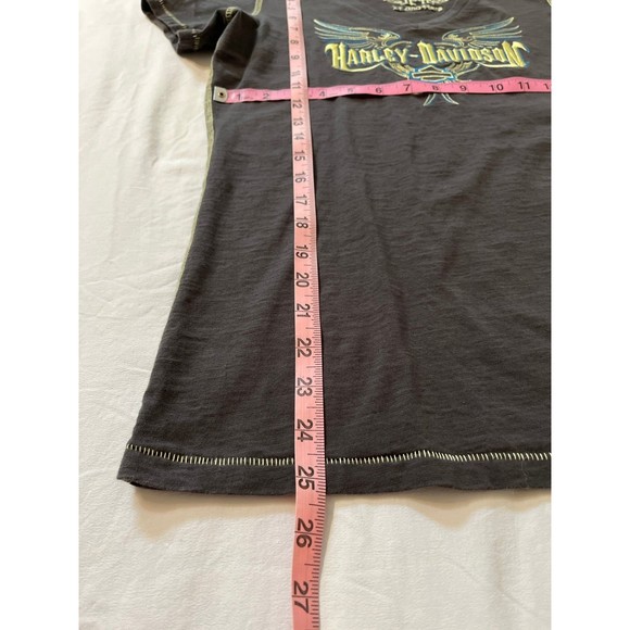 Women's Medium Harley Davidson Dark Grey Shirt - Picture 9 of 10